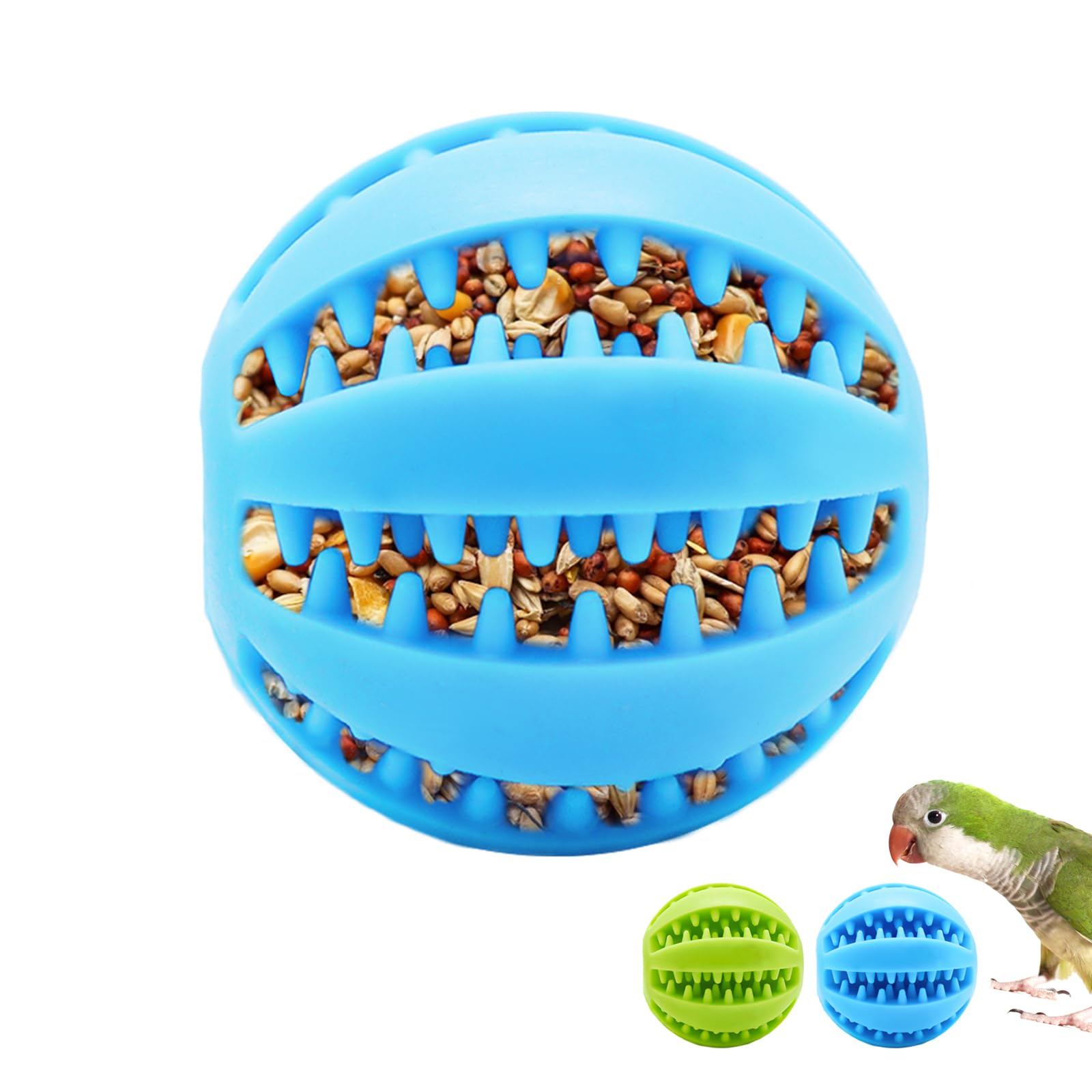 2 juguetes de búsqueda para todas las aves, comedero para loros, bolas masticables, juguete interactivo, accesorios de jaula para pájaros y animales pequeños, periquitos, pollos, loros