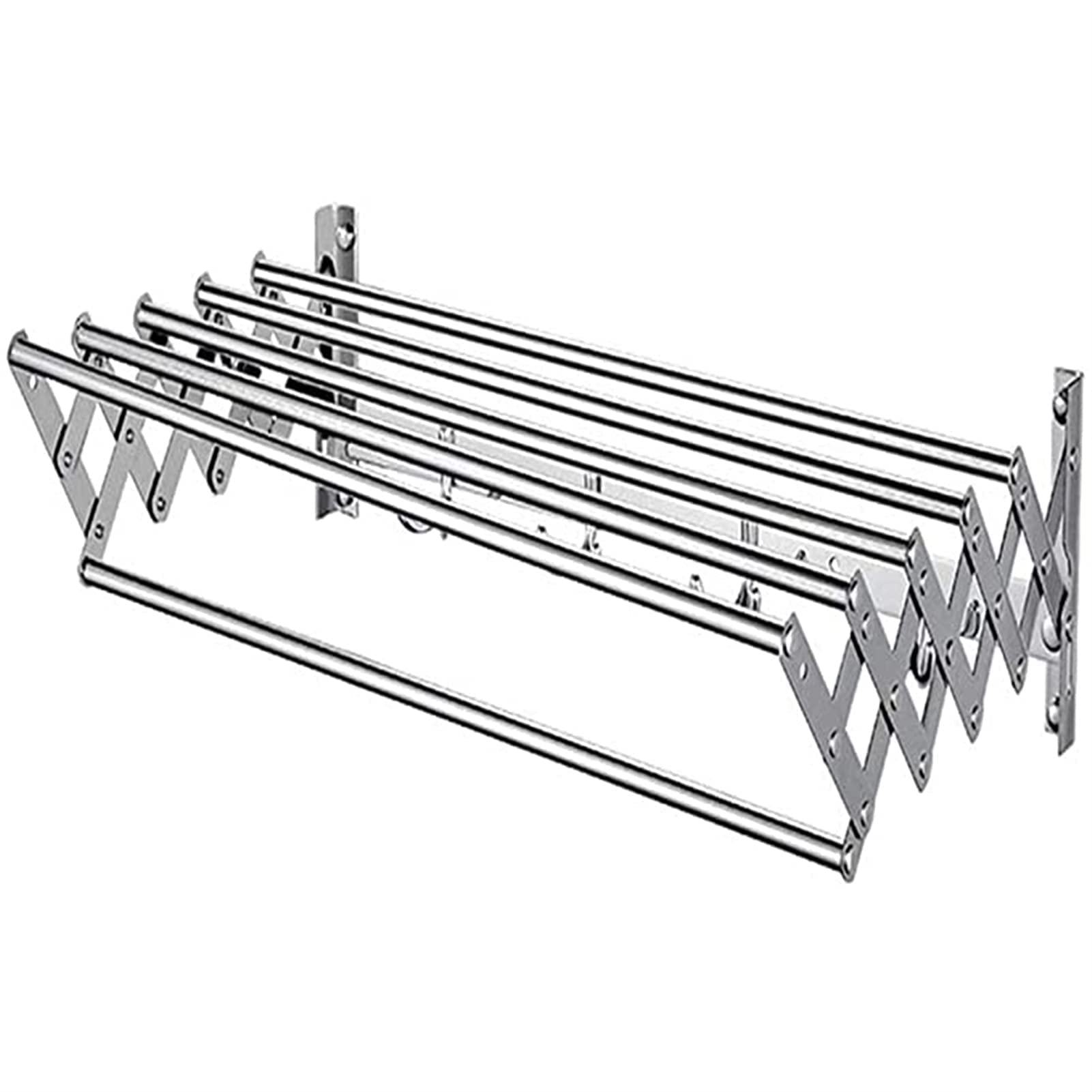 asdchZen Space Saver Fold Away Clothes Drying Racks Wall Mounted Towel Laundry Drying Rack Airer Easy To Install Towel Bar Rod Indoor Outdoor Use Home Elegant40Cm,70cm