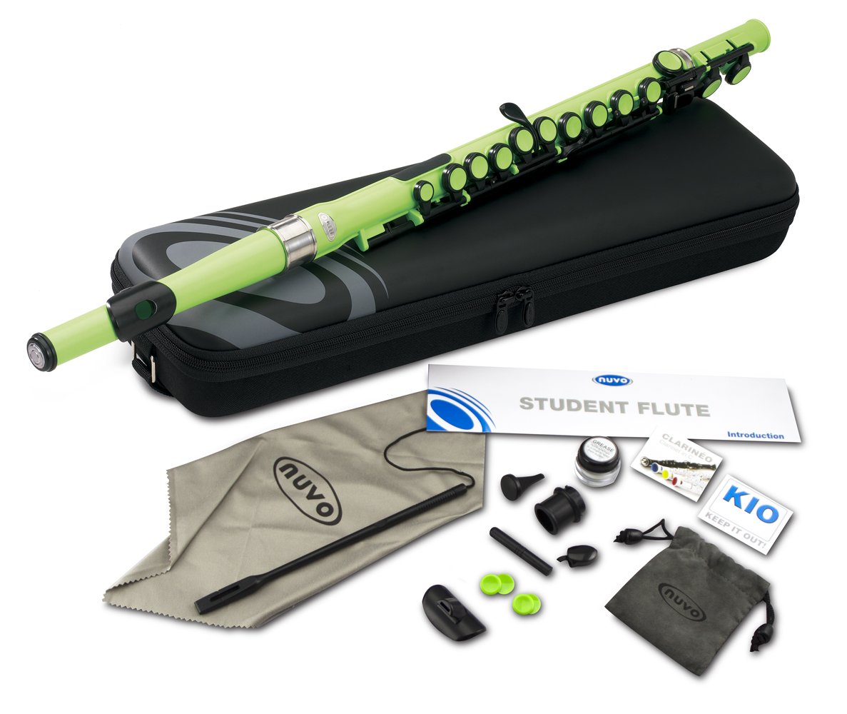 Nuvo SE200FGR Student Flute Kit with Straight Head C-Foot Case and