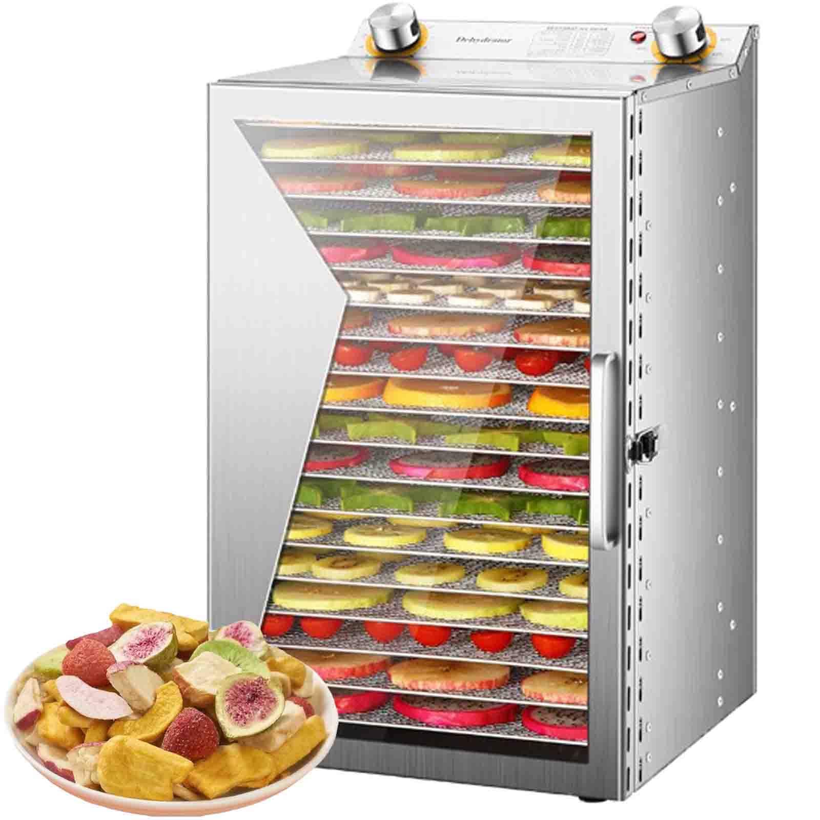 Ptatritious 18Layer Food-Dehydrator Machine, Electric Dehydrated Dryer With 12 Hours Timer, 12/18 Layers Freeze Dried Machine, 0-90℃ Temperature Control Stainless Steel