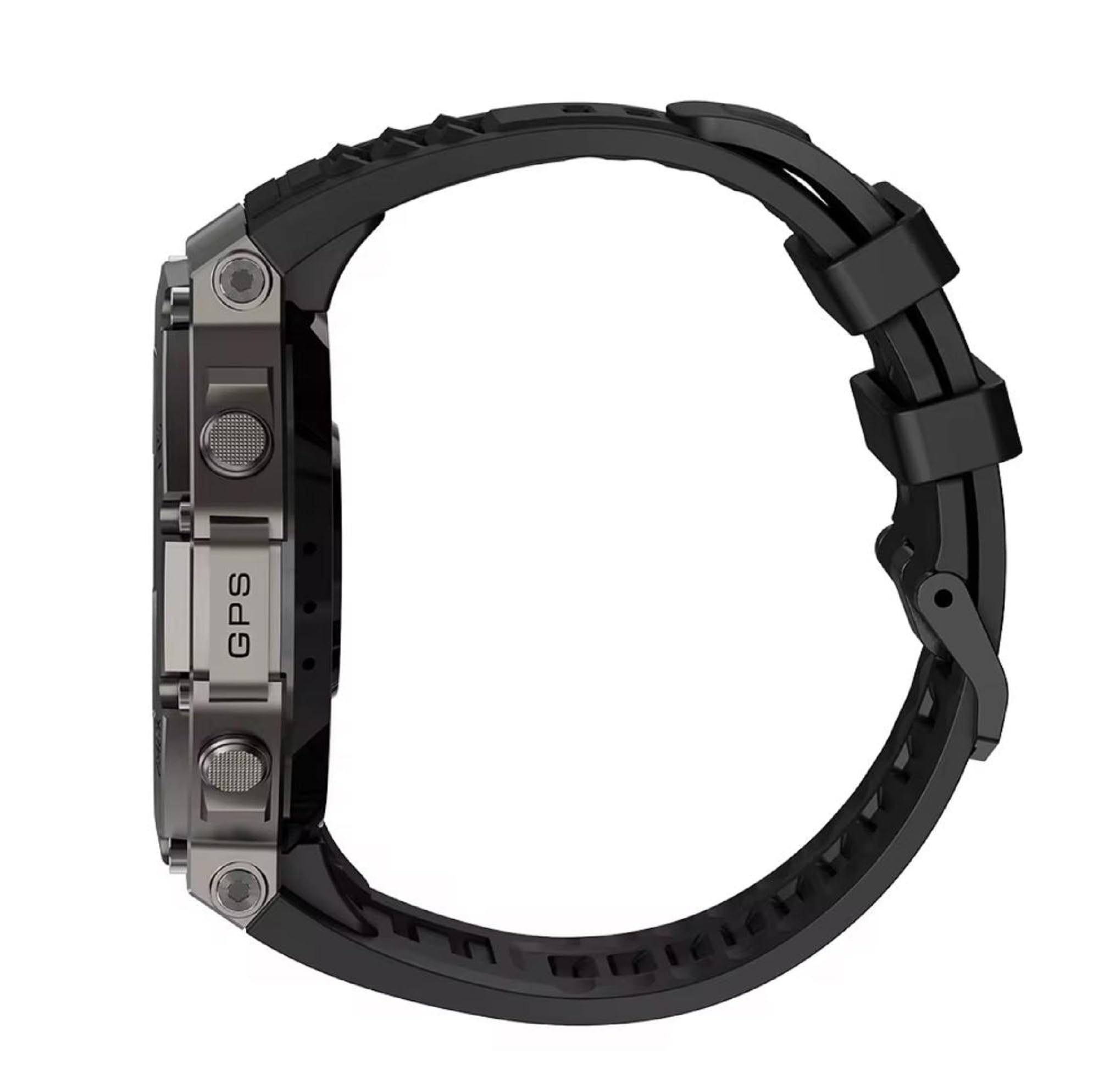 Smartwatch da uomo e donna, GPS, con schermo AMOLED 1.43 da 460 x 460, altimetro barometrico e bussola con batteria da 500 mAh, resistenza di grado militare, monitor della salute