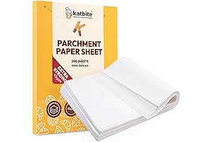 Katbite Heavy Duty Baking Parchment Sheets, Ideal for Baking, Cooking, & Air Fryers