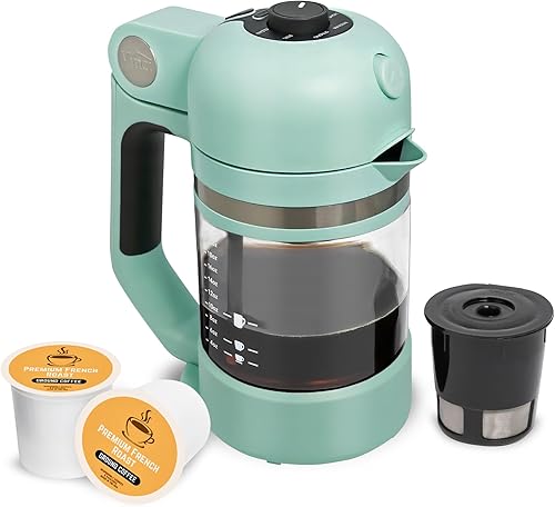 Miniatura 16 de VINCI Micro Café - La cafetera de porción individual más pequeña Compatible con Keurig K-Cups, K-Pods Jarra de vidrio Preparación cerrada