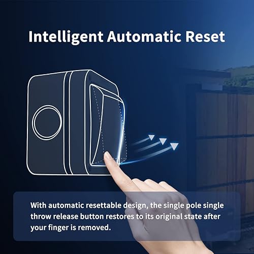 Miniatura 3 de TOPENS TC148 - Interruptor de liberación con cable montado en la superficie para abridor automático de puertas, sistema de control de acceso de