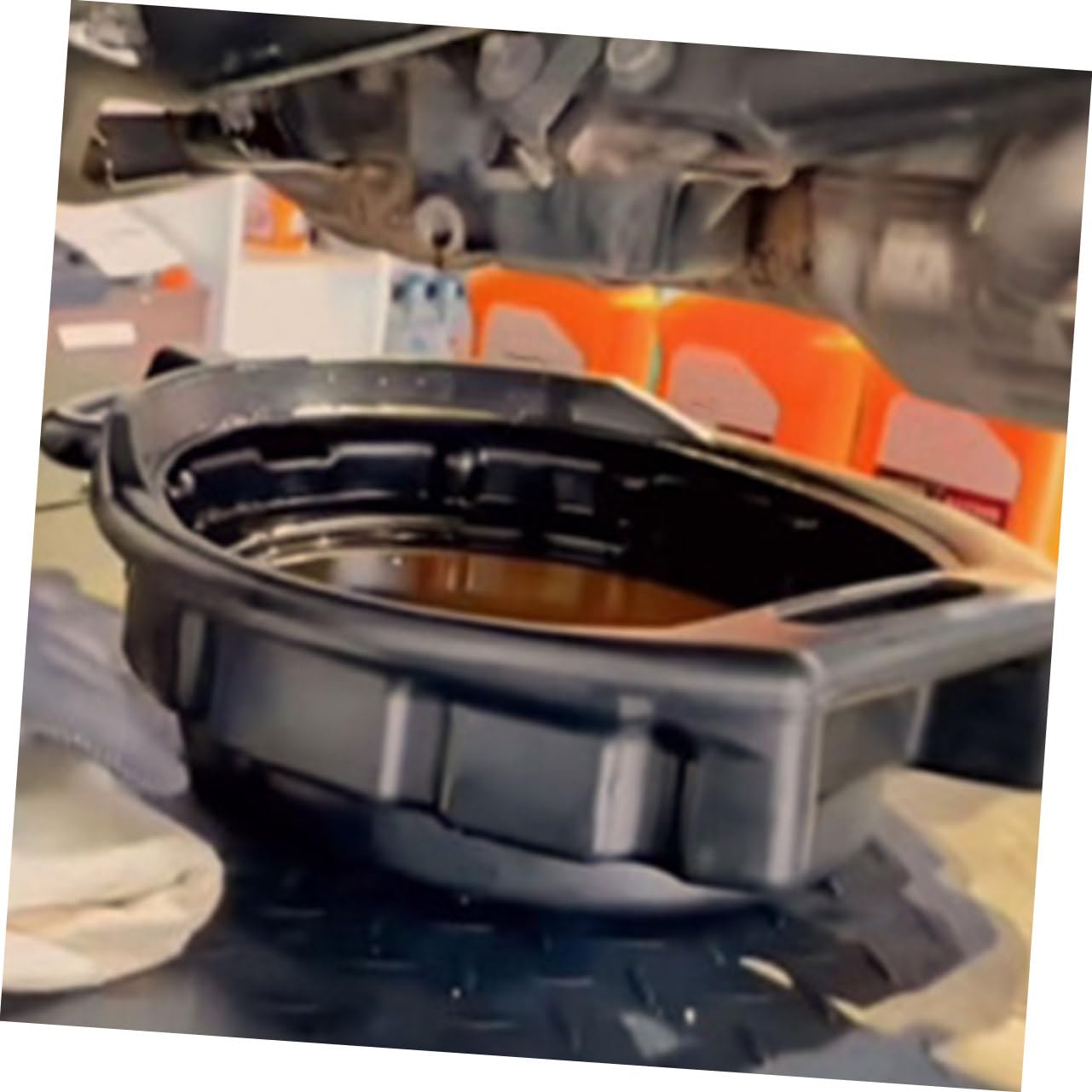 Plateau de Vidange 2 Pièces 10l 15l en PE Noir pour Voiture