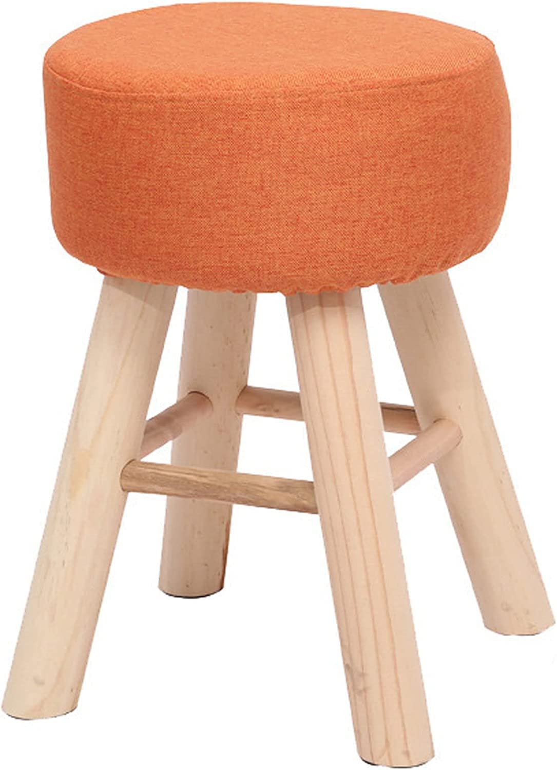 Pouf haut portable orange pour creer un coin detente dans votre salon