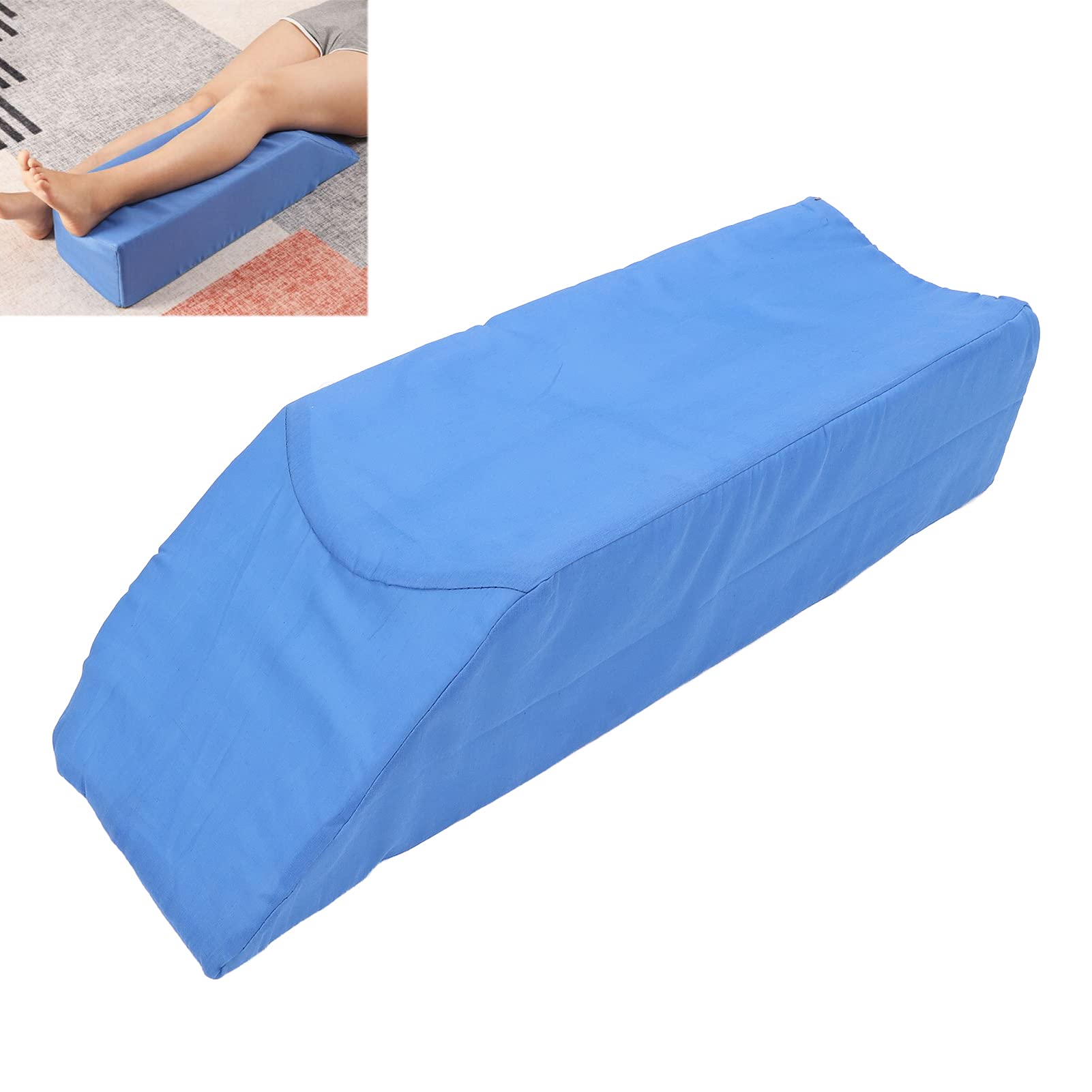 Almohada ortopédica de elevación de piernas para aliviar la hinchazón y controlar el dolor, eleva piernas, tobillos y rodillas para una mejor circulación y comodidad, perfecta para dormir, leer y