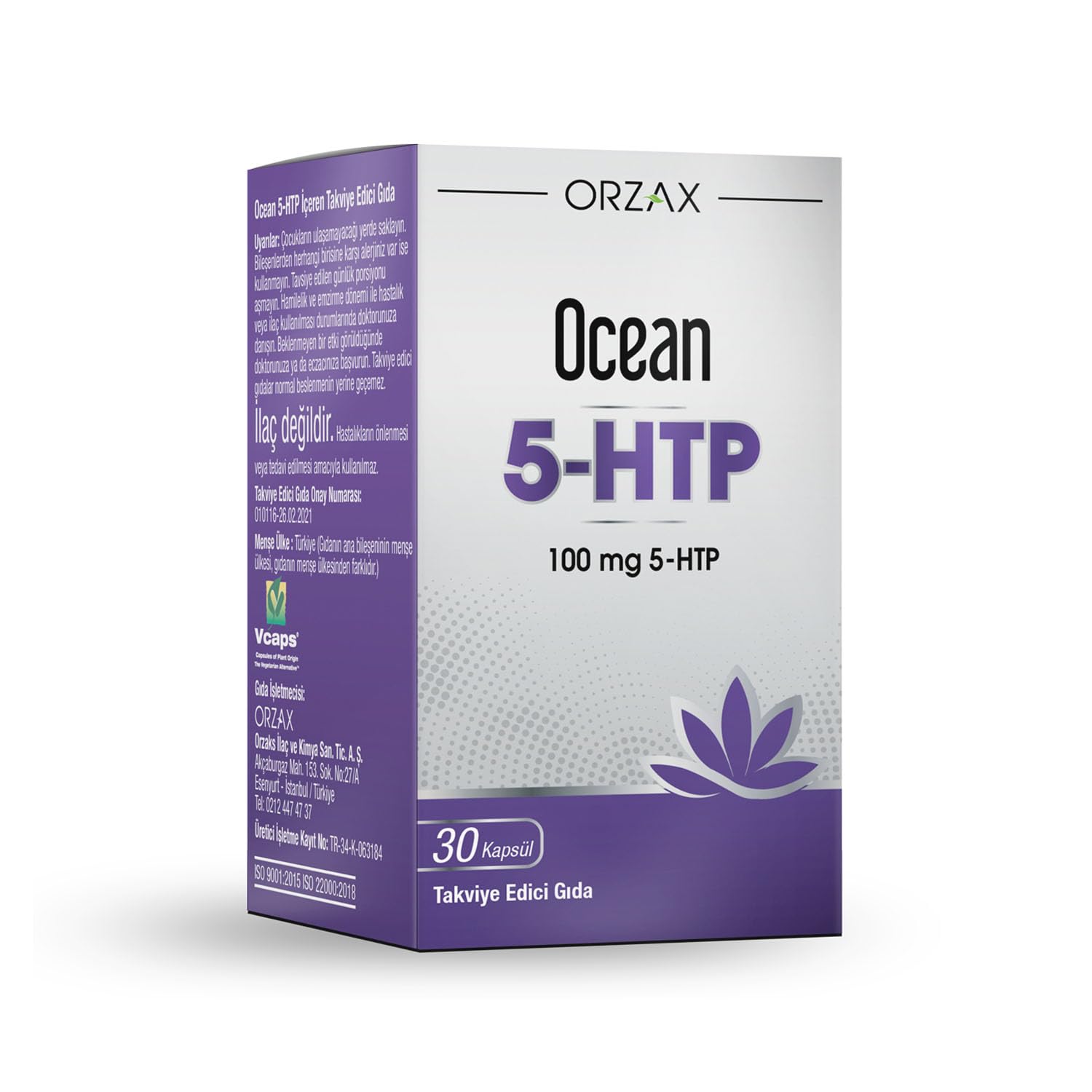 Orzax Ocean 5-Htp 100 Mg 30 Kapsül