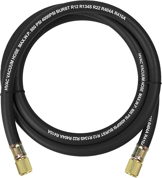 2025 Upgrade HV1 3/8″ Vacuum Hose,Fittings 3/8″x 3/8