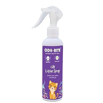 Odo-Rite Cat Litter Spray, Odour Eliminator (175 ml) Removes Smell from Litter Box