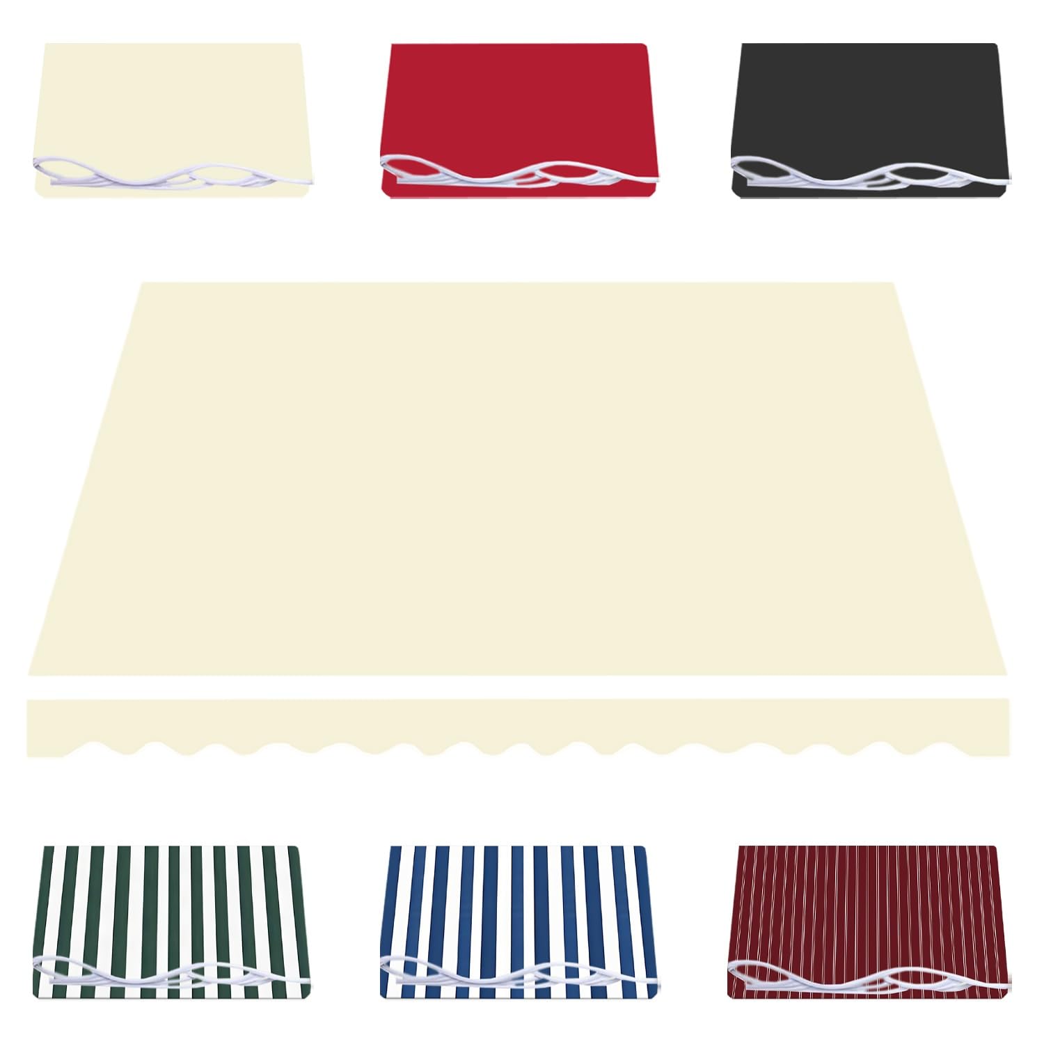 Toile de rechange rétractable pour auvent de camping-car en polyester durable pour cour