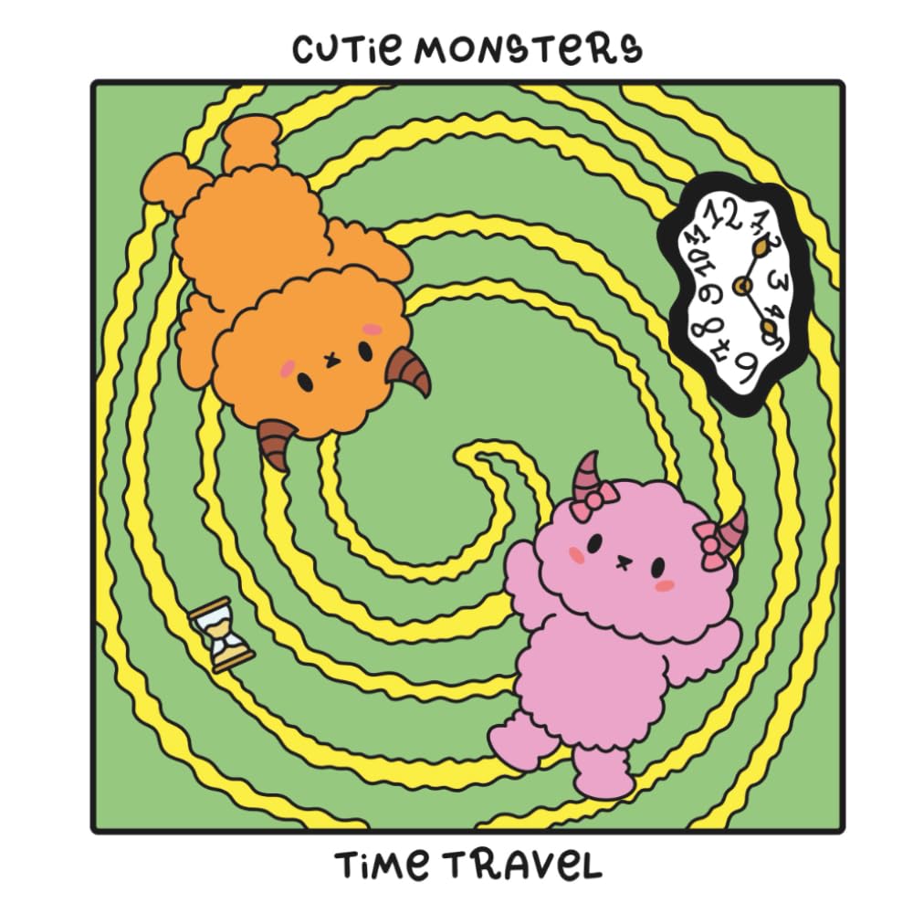 Cutie Monsters Time Travel Coloring Book: A Sweet Cozy Coloring Book Inspired by Iconic Moments in History