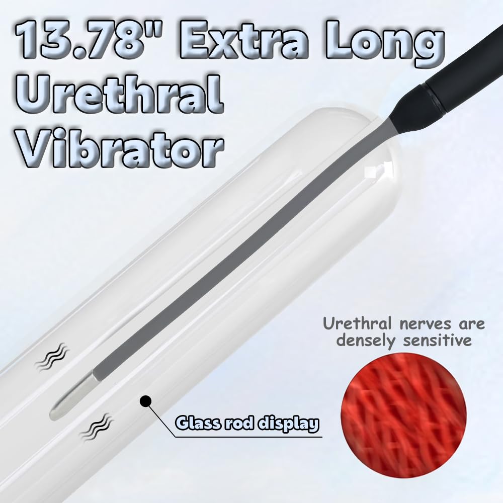 Amazon.com: KSOCOEY 13.78" Extra Long Vibrating Urethral Sound Sex Toys for  Male, Bullet Vibrator Penis Urethra Plug Cock Dilator Vibrators with 10  Vibration Modes Adult Sex Toy for Men Senior Urethra Player (