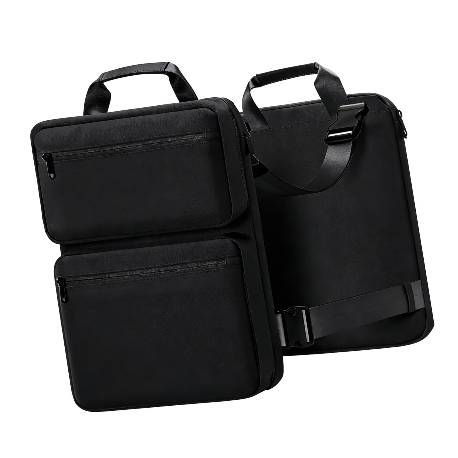 Borsa per computer espandibile in tessuto con scomparto antiurto con tasche multiple e maniglia per viaggiatori d'affari Borsa espandibile per laptop