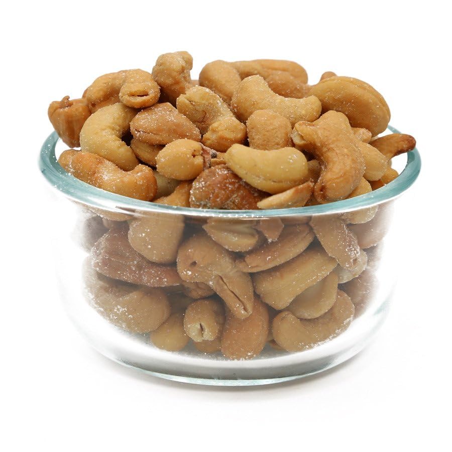 C.J. Dannemiller Whole Cashews, Bulk 10 LB Box, Roasted & Salted, Medium Size 320, Perfect for Snacking, Cooking, Trail Mixes