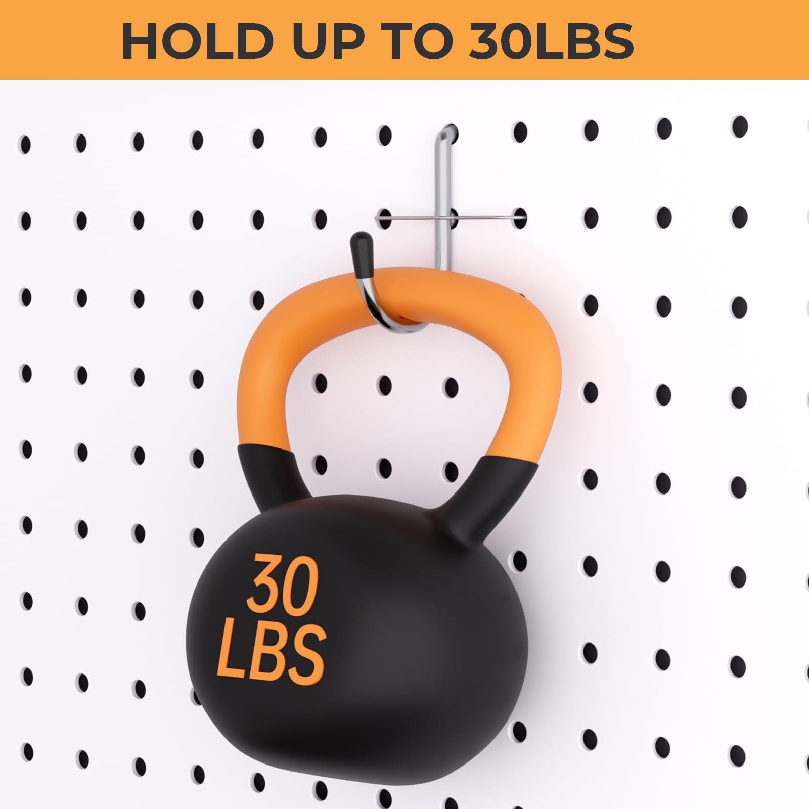 INCLY Pegboard J Hooks - 100 Pack -4