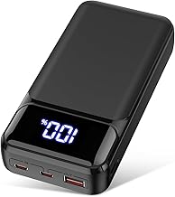 Power Bank 24000mAh,Powerbank klein Aber stark (USB C Output & Input) 22,5W Externer Handyakkus mit Schnellladefunktion,Powerbank Große Kapazität Kompatibel mit iPhone 14 13 12 Samsung Apple Xiaomi