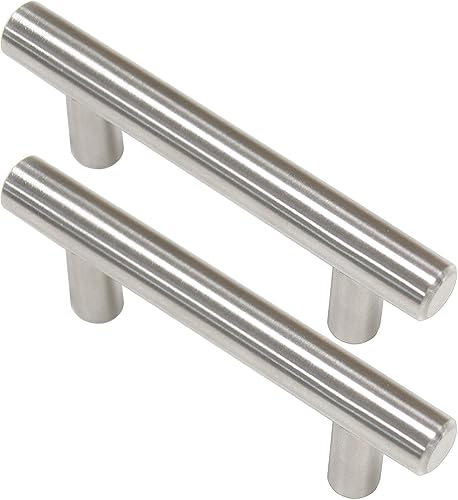 Knobonly Paquete de 10 manijas de gabinete de cocina con agujero central de 2-12 pulgadas, níquel cepillado, tiradores de cajones de acero disponible en Yaxa Guatemala