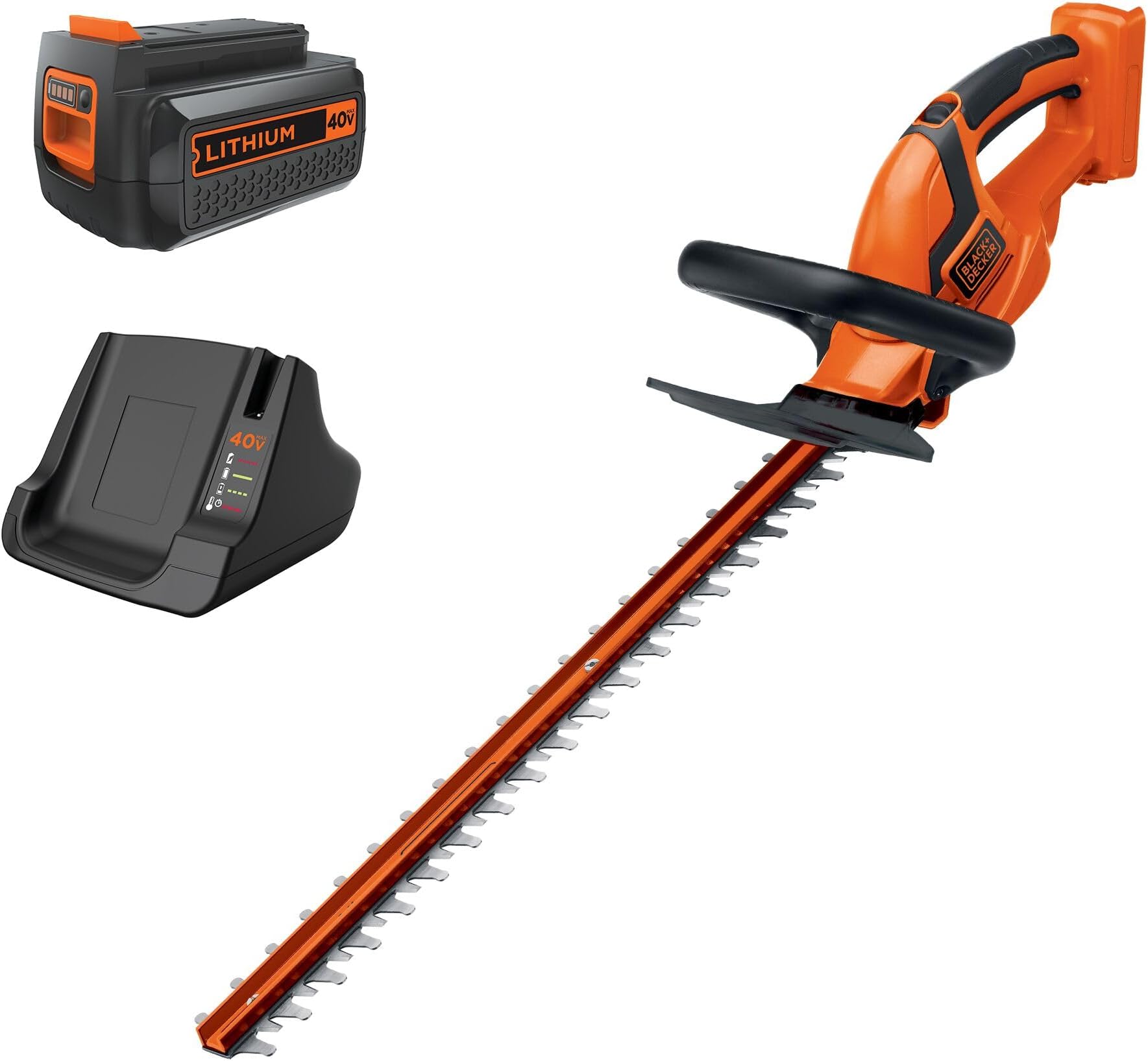 40V MAX Hedge Trimmer, Cordless, 24-Inch Blade, Battery and Charger Included (LHT2436)