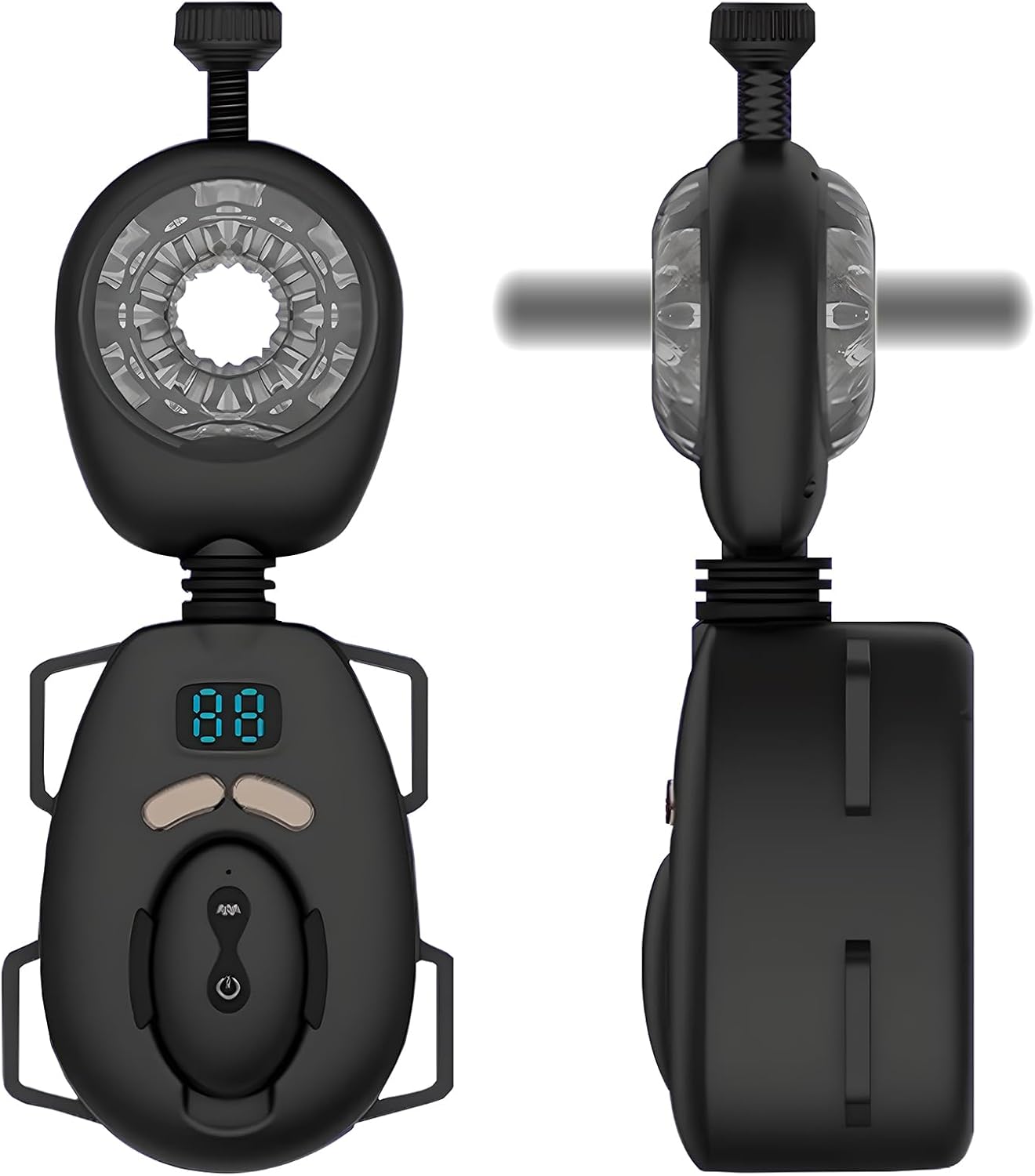 Product image of Elektrischer Masturbator Mann Handfrei Cup Mit 9 Frequenz-Vibration + Schub-Strap-on-Masturbatoren Für Männer Sex Spielzeug Taschenmuschi Penis