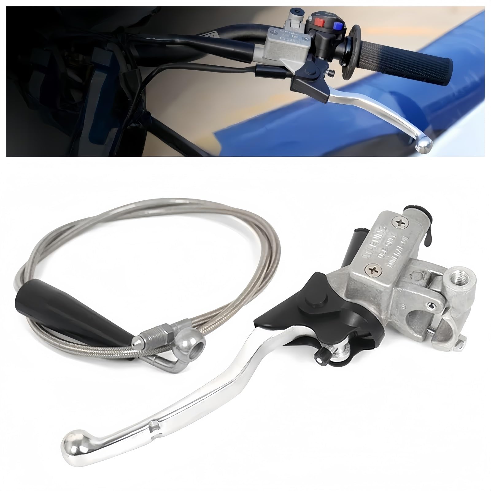 Palanca freno y embrague para moto Embrague hidráulico para cilindro para maestro para 250 300 400 450 EXC XC-F XC-W para XCF-W 500 530 Aceite para manguera(Clutch Cylinder)
