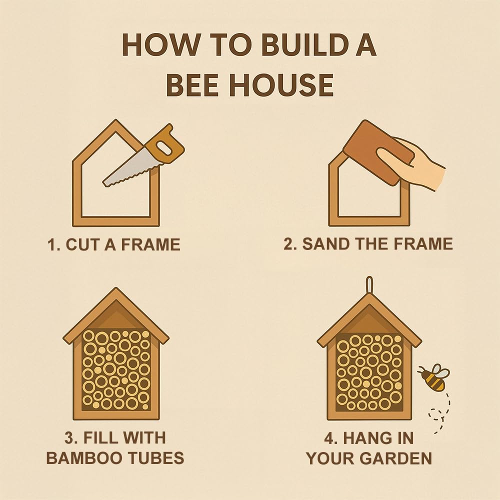 Vie Naturals - Tubos de bambú para Abejas, 15 cm, 100 Unidades