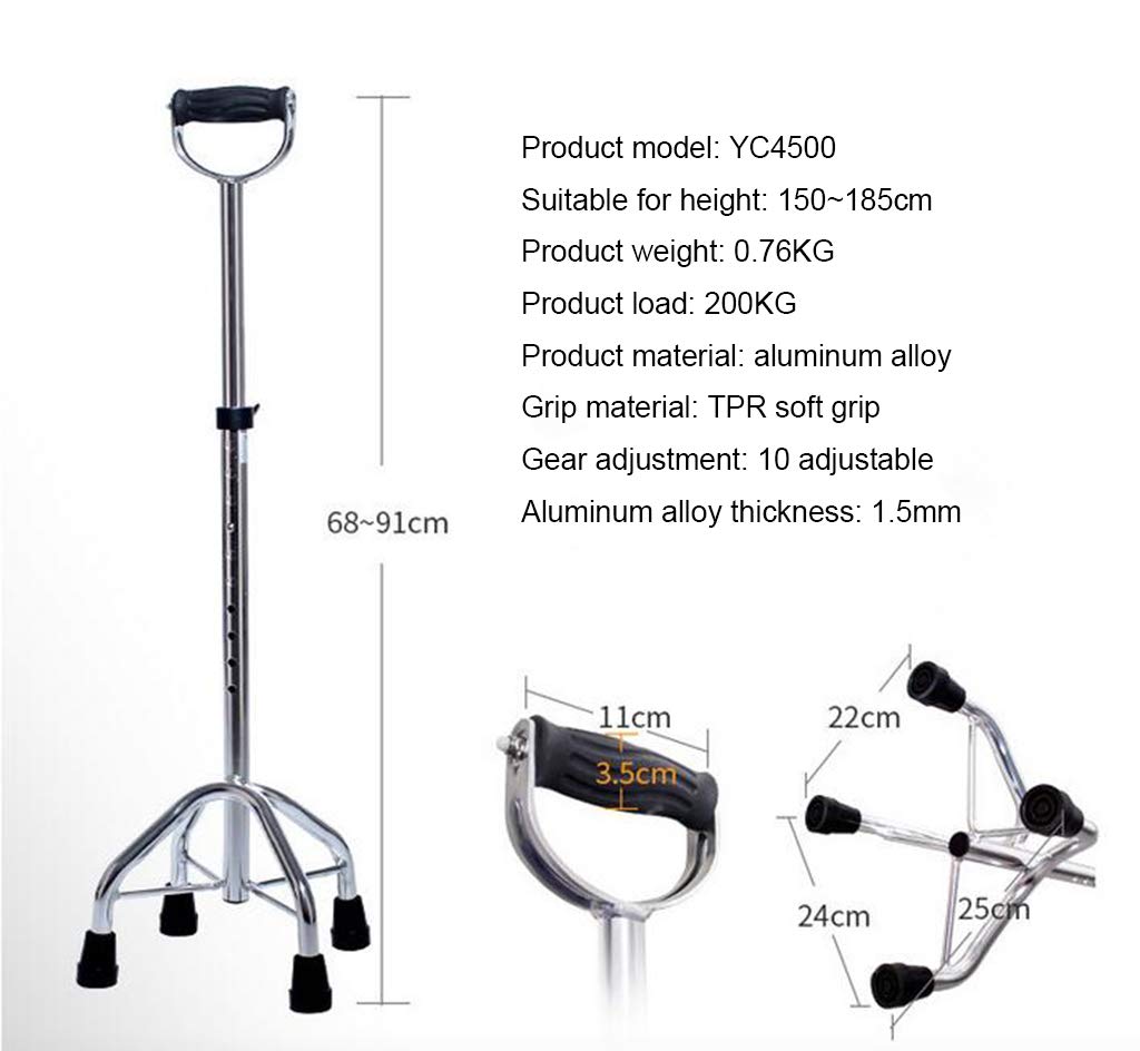 Wózek inwalidzki, laska, lekka, regulowana, równoważenie, pomoc w mobilności, aluminiowa kula, ultra stabilna, produkty ortopedyczne akcesoria laska dla mężczyzn kobiet