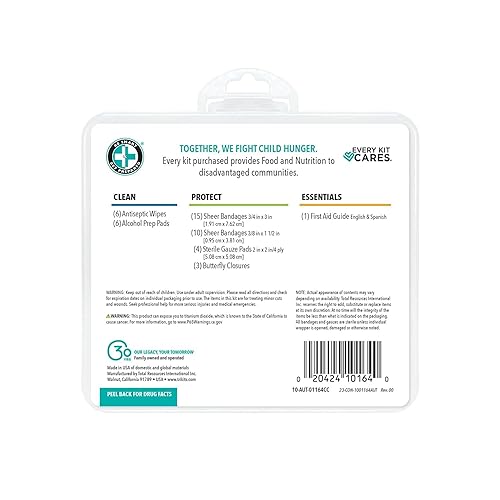 Miniatura 8 de Be Smart Get Prepared - Kit de primeros auxilios para automóviles, suministros de emergencia médica equipado con curitasalmohadillas de