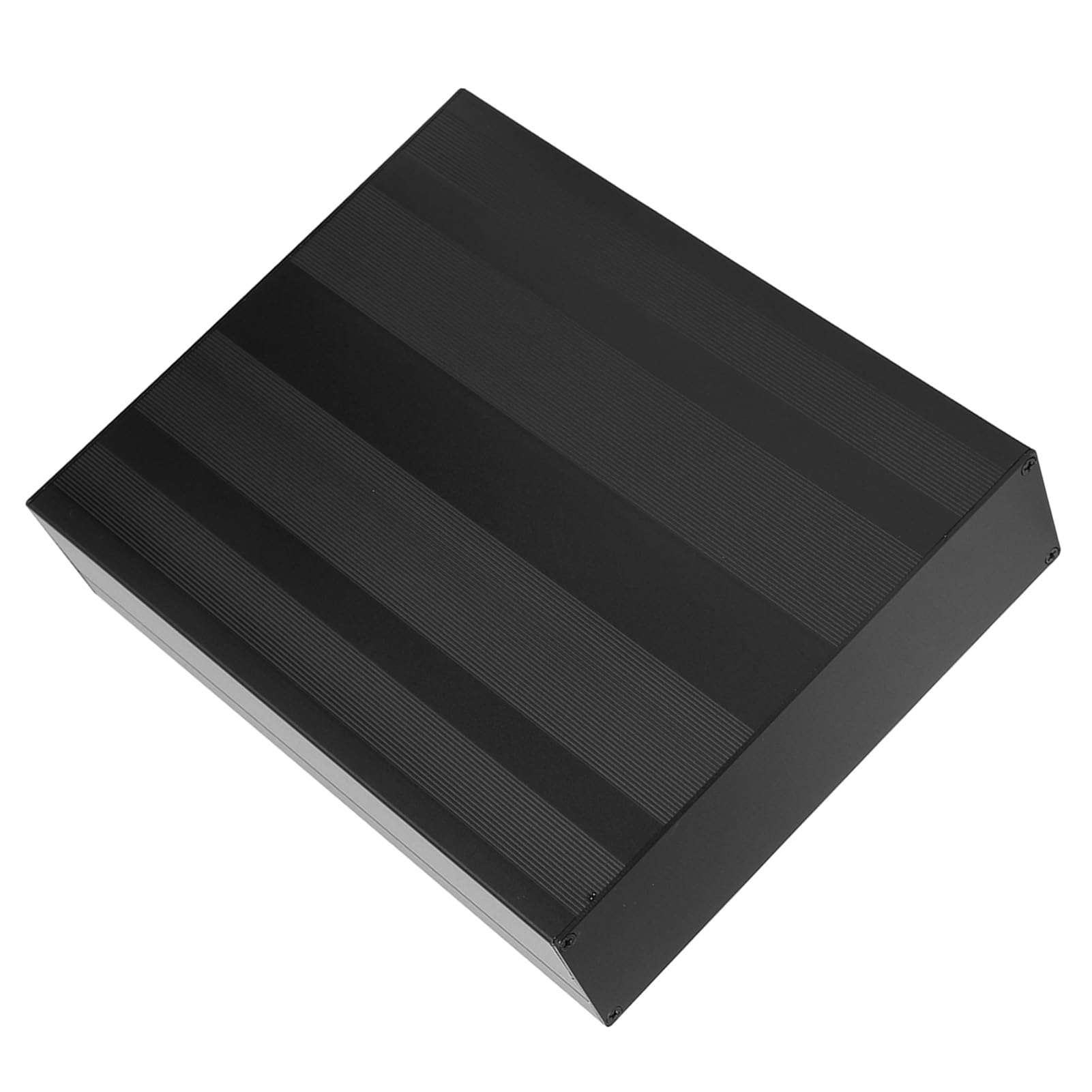 Skrzynka elektryczna PolyGen, aluminiowa obudowa typu dzielonego, 2 x 7 x 8,7 cala, matowe czarne wykończenie o grubości ścianki 1,25-1,5 mm do obudowy elektronicznej DIY