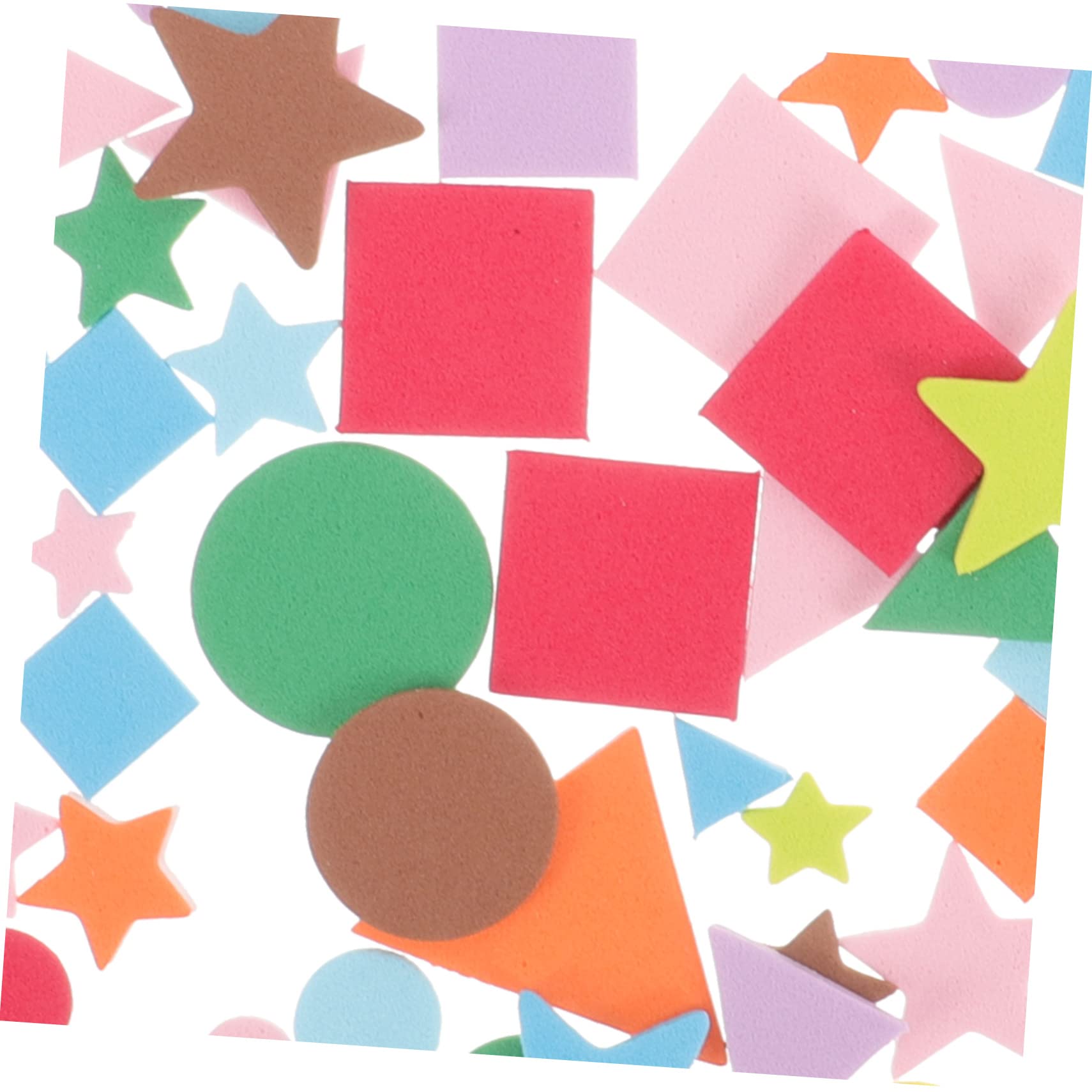 Gatuida 4 Juegos Pegatinas de Espuma Autoadhesivas Geométricas Manualidades Infantiles Surtidos con Ojos Móviles Decoración y Proyectos DIY