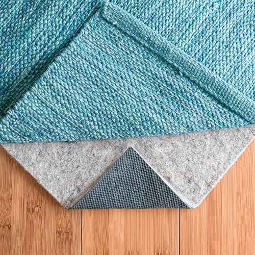 RUGPADUSA, 8'x10', Non-Slip Felt and Rubber Rug Pad (1/4