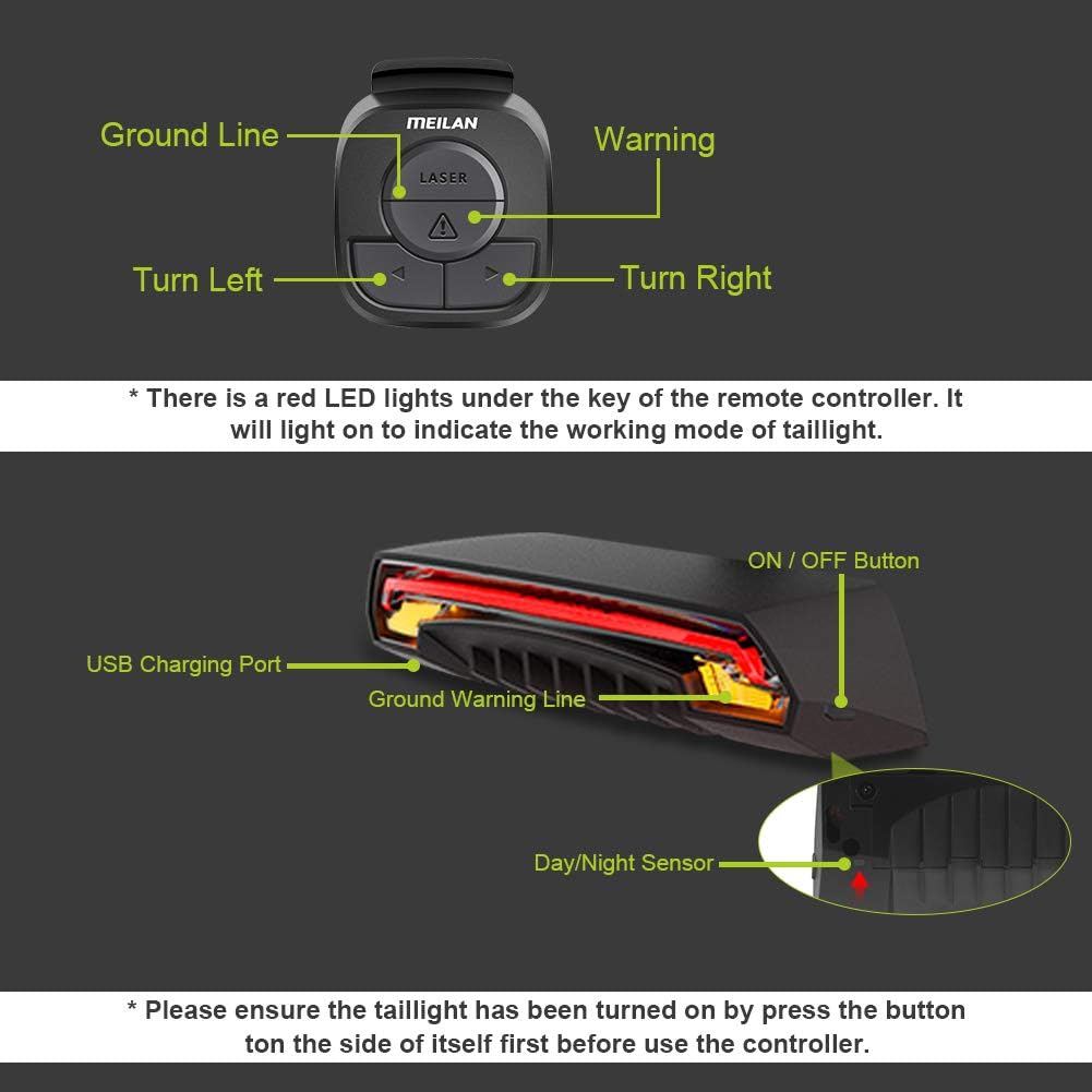 Buy MEILAN X5 Smart Bike Tail Light 