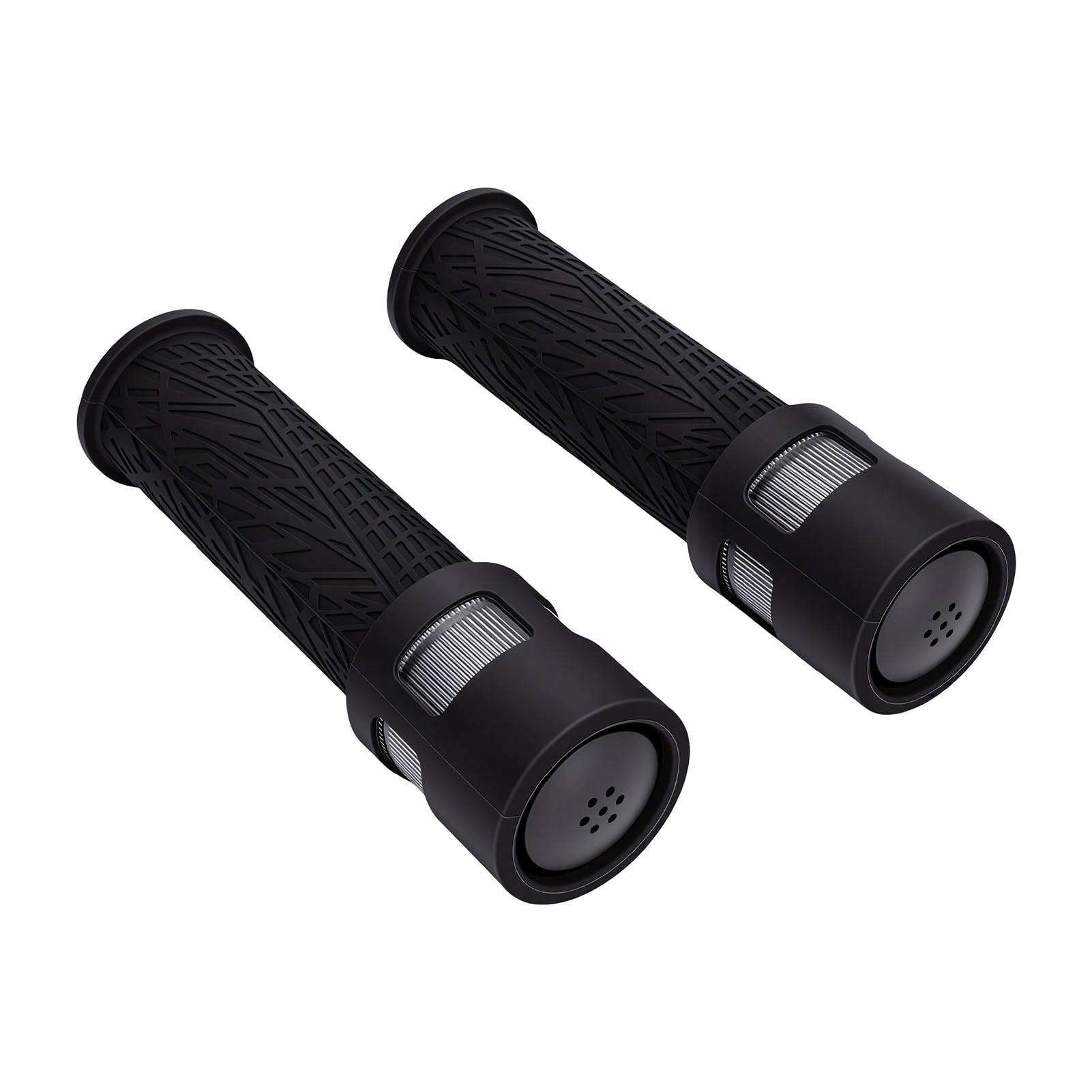 ANGGREK Manopole per Manubrio per Bici con Luci LED, Indicatori di