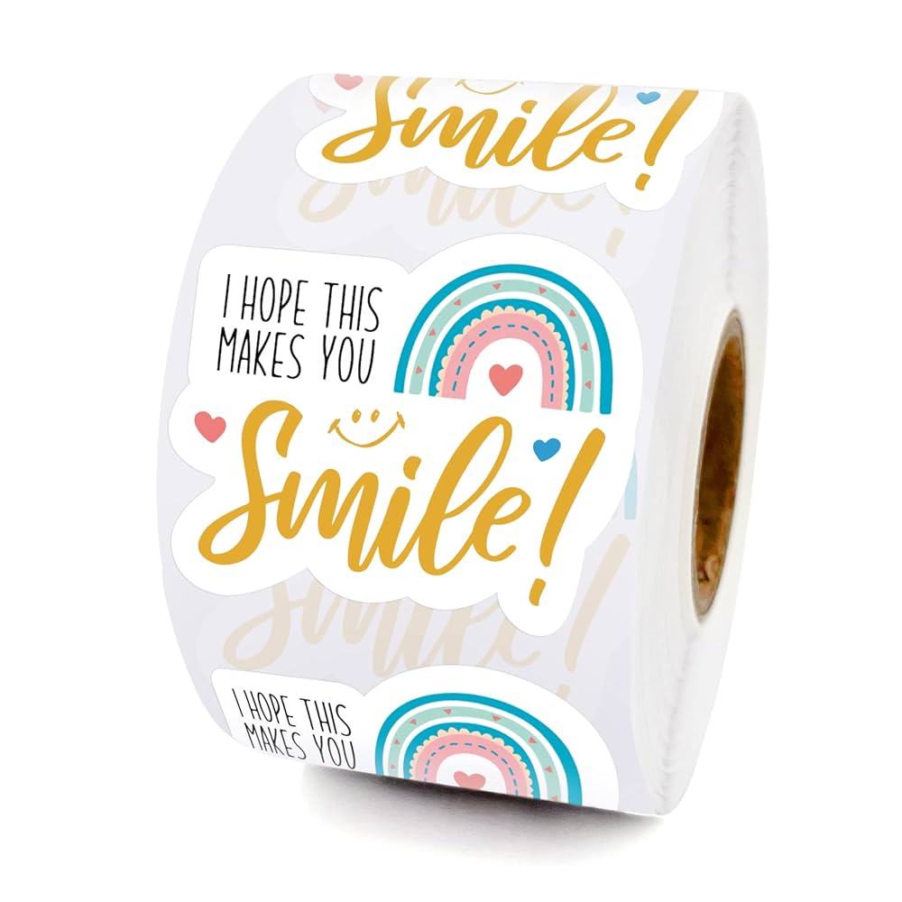 WHING I Hope This Makes You Smile Funny Small Shop Stickers