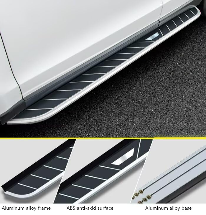 Estribos para BYD Tang EV 2021-2026, 2 piezas de aluminio miniatura 5