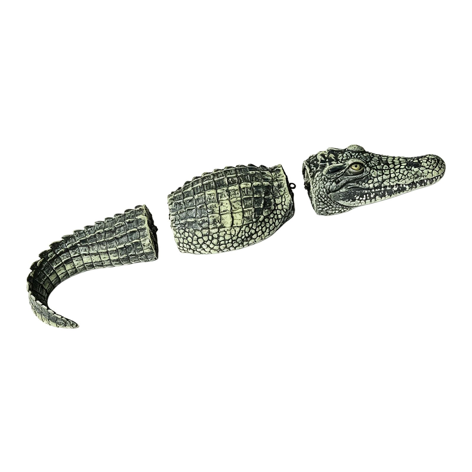 Coccodrillo artificiale mobile a forma di animale galleggiante per piscina, decorazione per stagno per ambiente acquatico e giardino di casa paesaggistica alligatore decorazione piscina