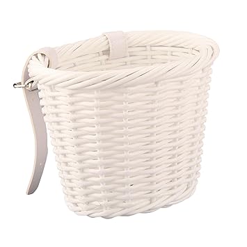 Bharatcart Bicycle Handlebar Basket Pets Carrier Picnic Mountain Bike Bike Basket Front White