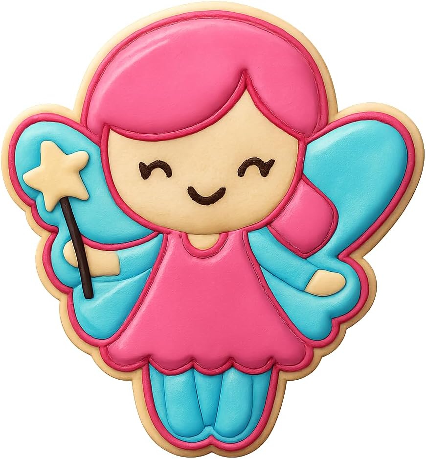 Kawaii Fairy Magic Cookie Cutter - 4x3.2" Party Baking Design image 5
