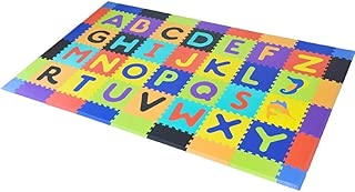 XSWZAQ Kids Alphabet and Numeric Play Mat Set Colorful Floor Puzzle Interlocking EVA Foam Tiles Safe Non-Toxic Playroom Toys Building Construction Great Gift for Preschool Children Boys Girls - coolthings.us