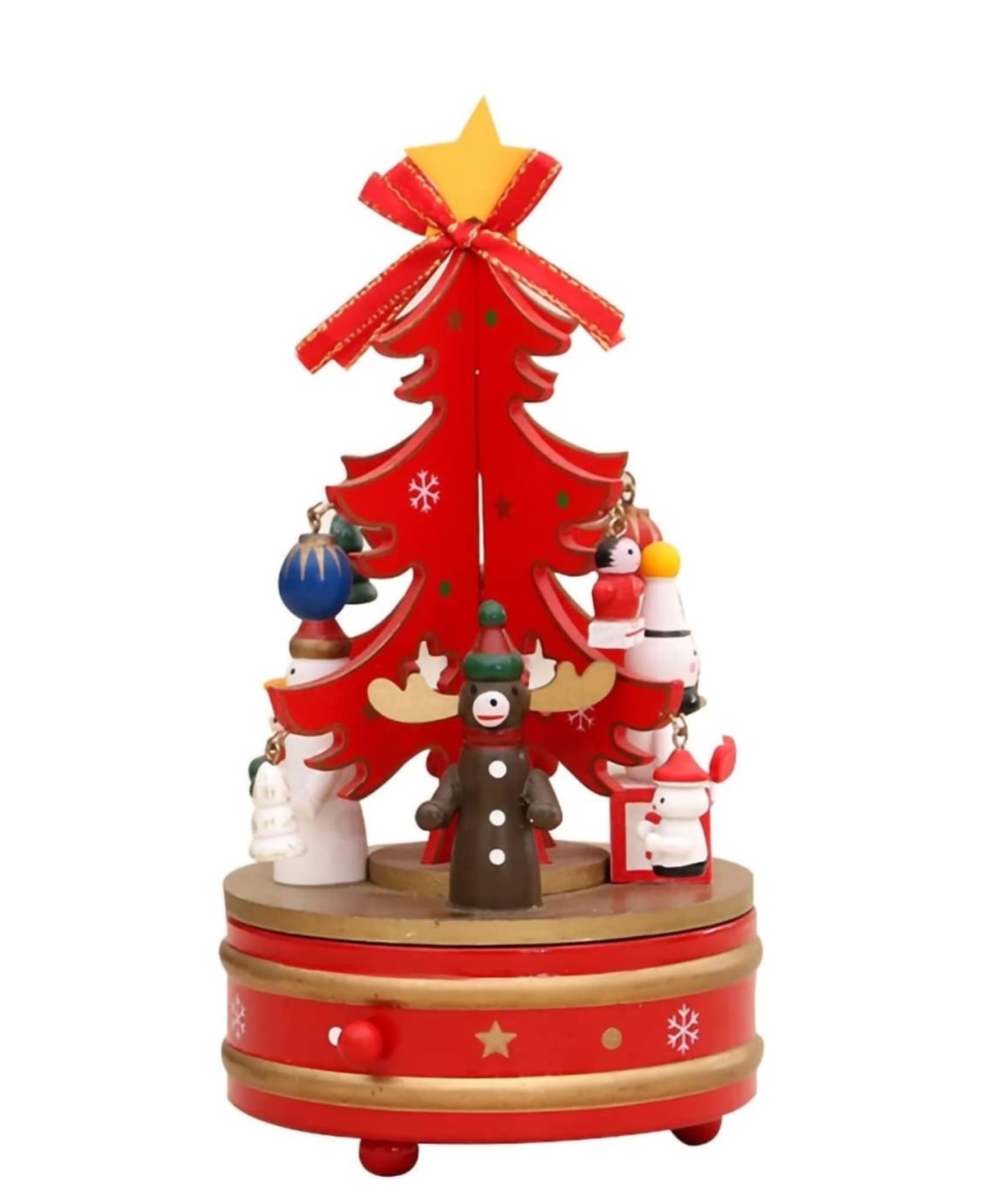 Amazon | オルゴール クリスマスオルゴール木製クリスマスツリー