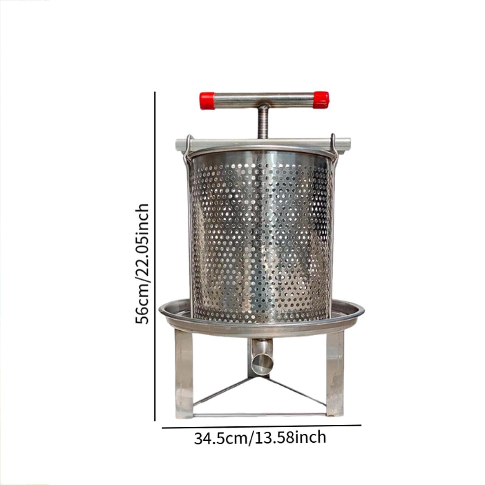 predolo Extractor de Miel y Prensa para Vino, Herramienta Manual para, 5 Mallas de Filtración
