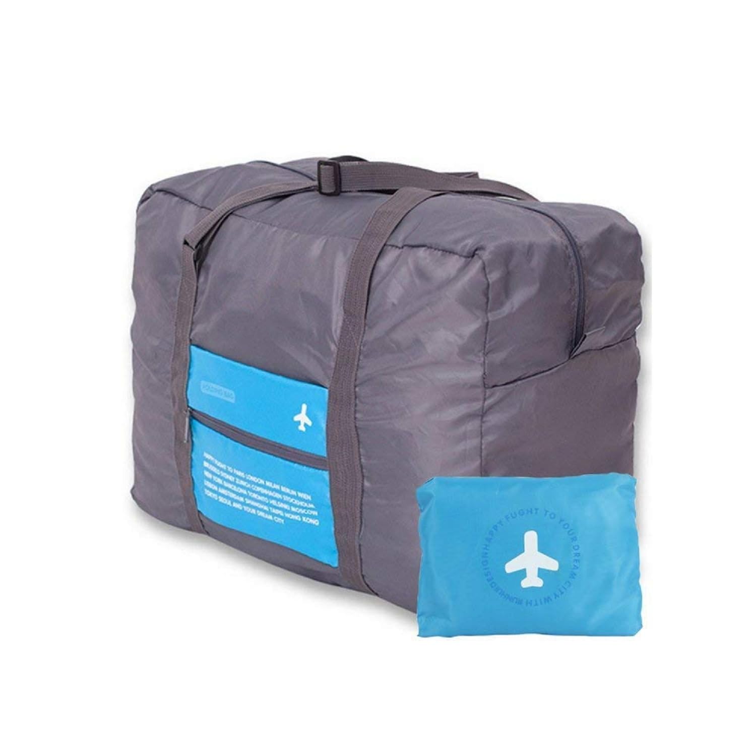 Travel Bags Lightweight Foldable Waterproof Shoulder Handbag,Clothes Storage Duffle Bag Organizer,Travel Bag Luggage Storage for Sports Gym Water Resistant Duffel for Men, Women (Multicolor)-image-41