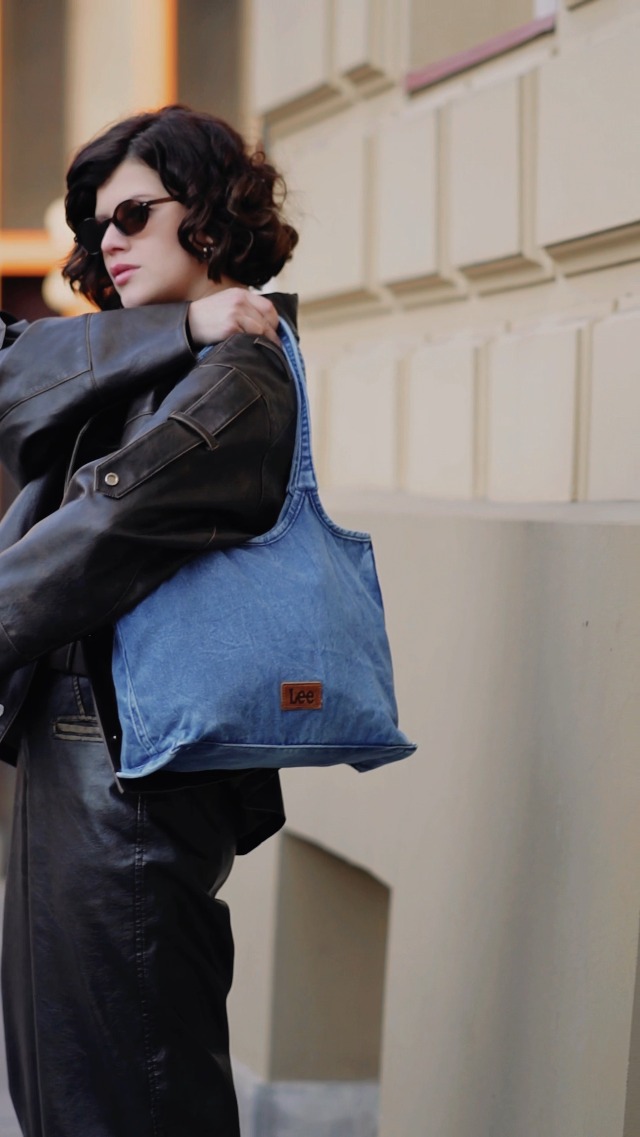 Bolso Tote de mezclilla Lee para mujer miniatura 7
