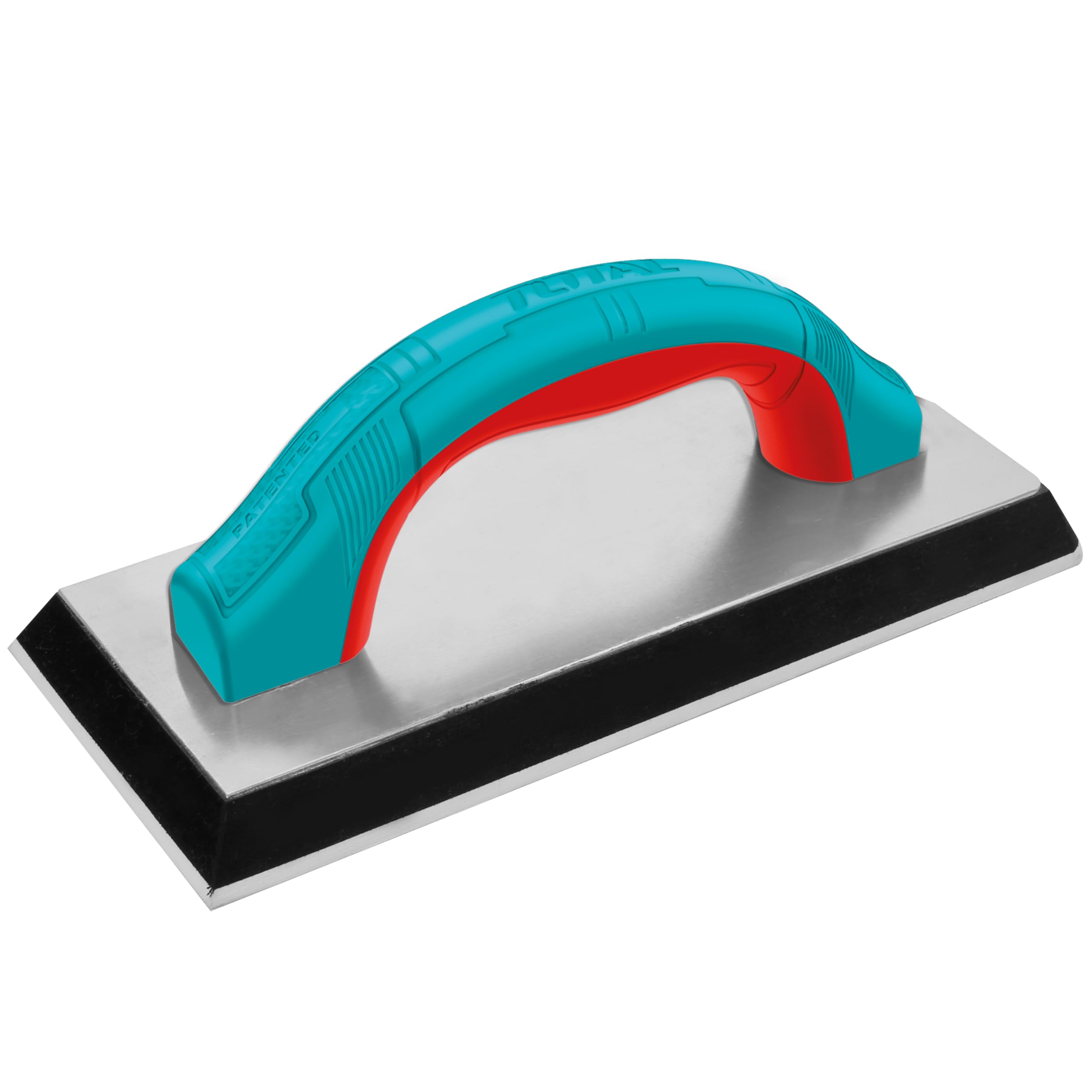 TOTAL - Trowel Talocha - With Sponge for Cleaning Tile or Tile Joints - Masonry and Construction Tool - 230 x 100 mm - Bi-Material Arc Handle
