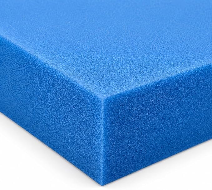 High Density Upholstery Foam Chair Seat Replacement Cushion Foam |Firm Support | Dining Chair, Kitchen Chair & Upholstery Foam | Multiple (18 x 18 x 4)