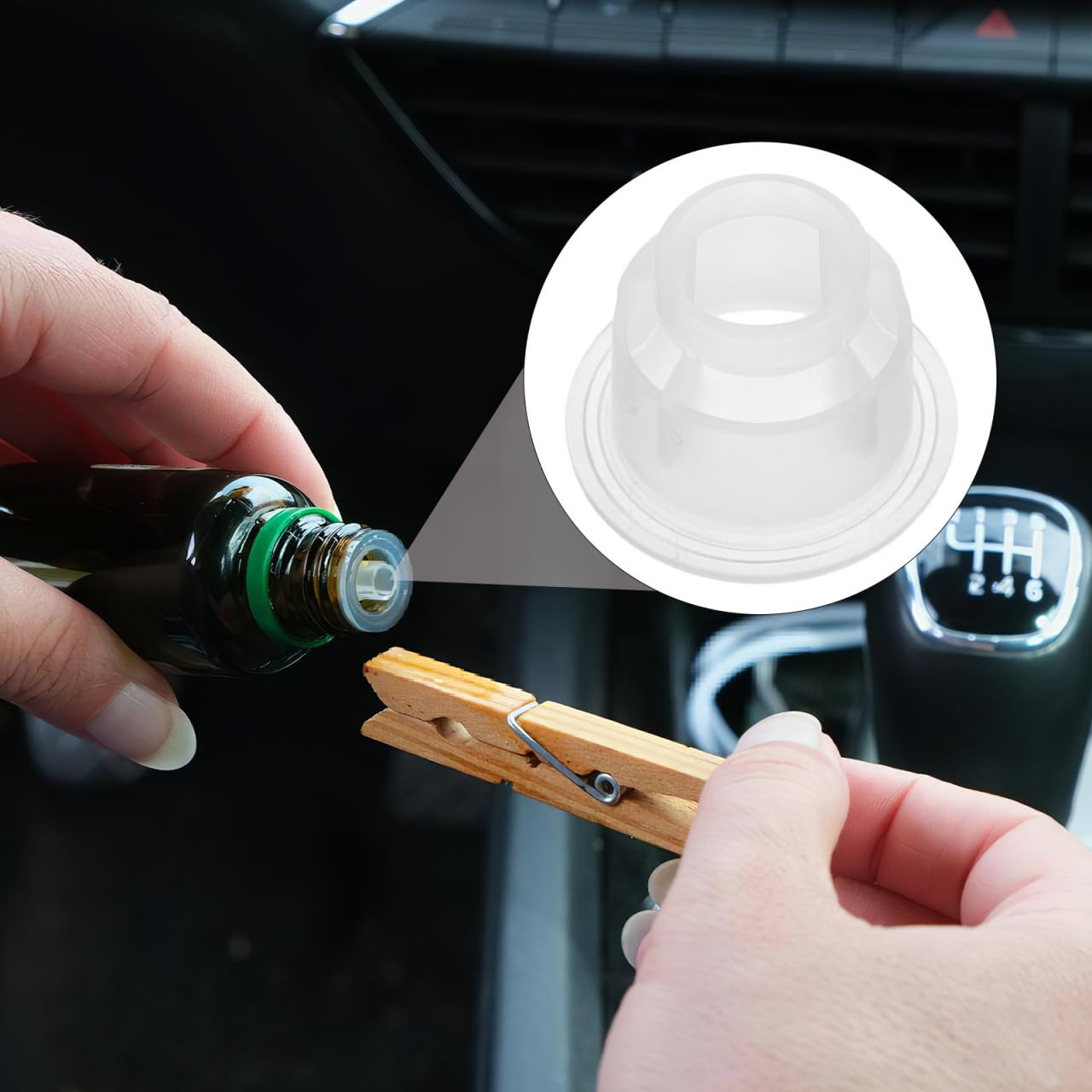 Didiseaon 200Pcs Aromatherapy Bottle Plugs Replacement Caps for Essential Oil Diffuser Bottles Perfume Diffuser Stopper Lids for Car Home and Office Use