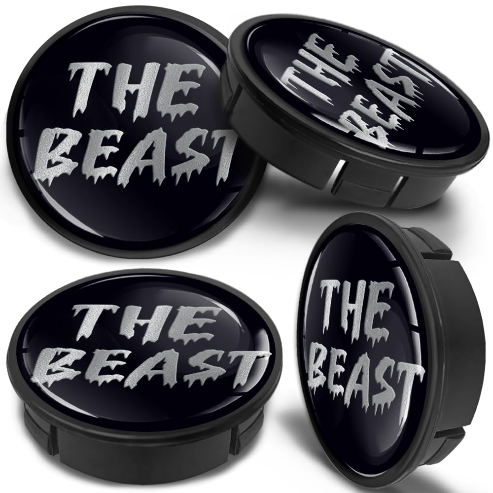 60mm Wheel Centre Caps Set of 4 – Black ABS Plastic Alloy Wheel Hub Caps Replacement – Push Fit Car Wheel Centre Caps – Multiple Designs (CX 0) — view 31