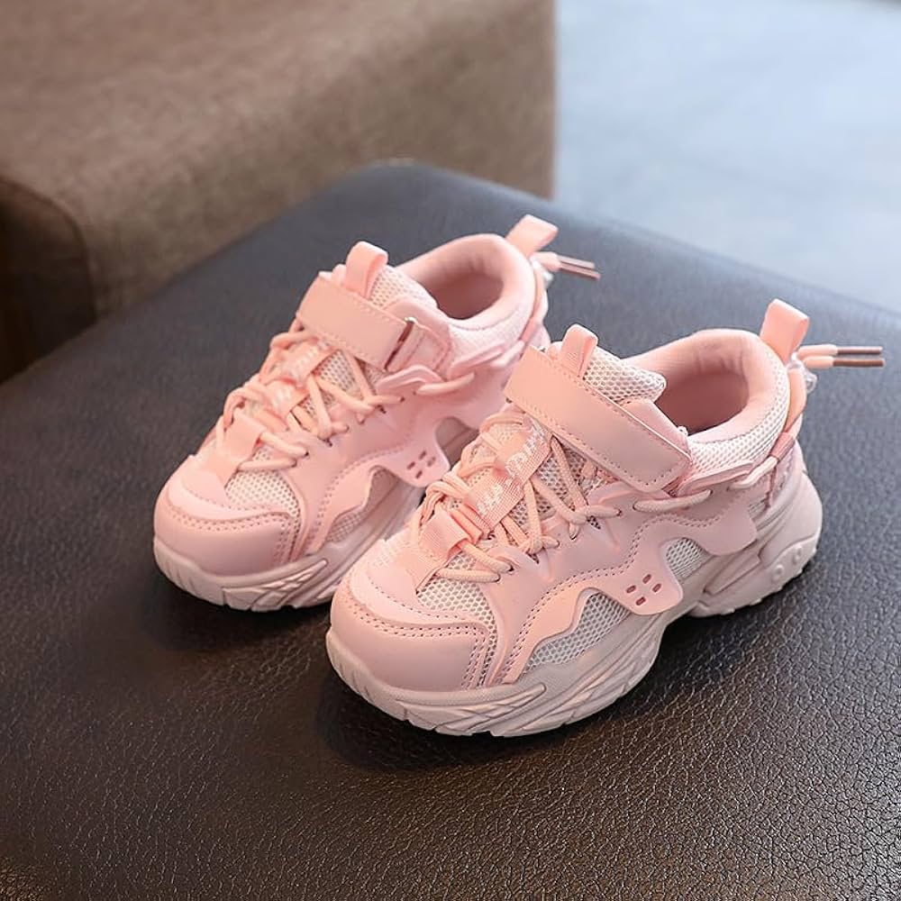 Baby P-chan  宜しく Pink Platform Children Chunky Sneakers for Girls Lightweight