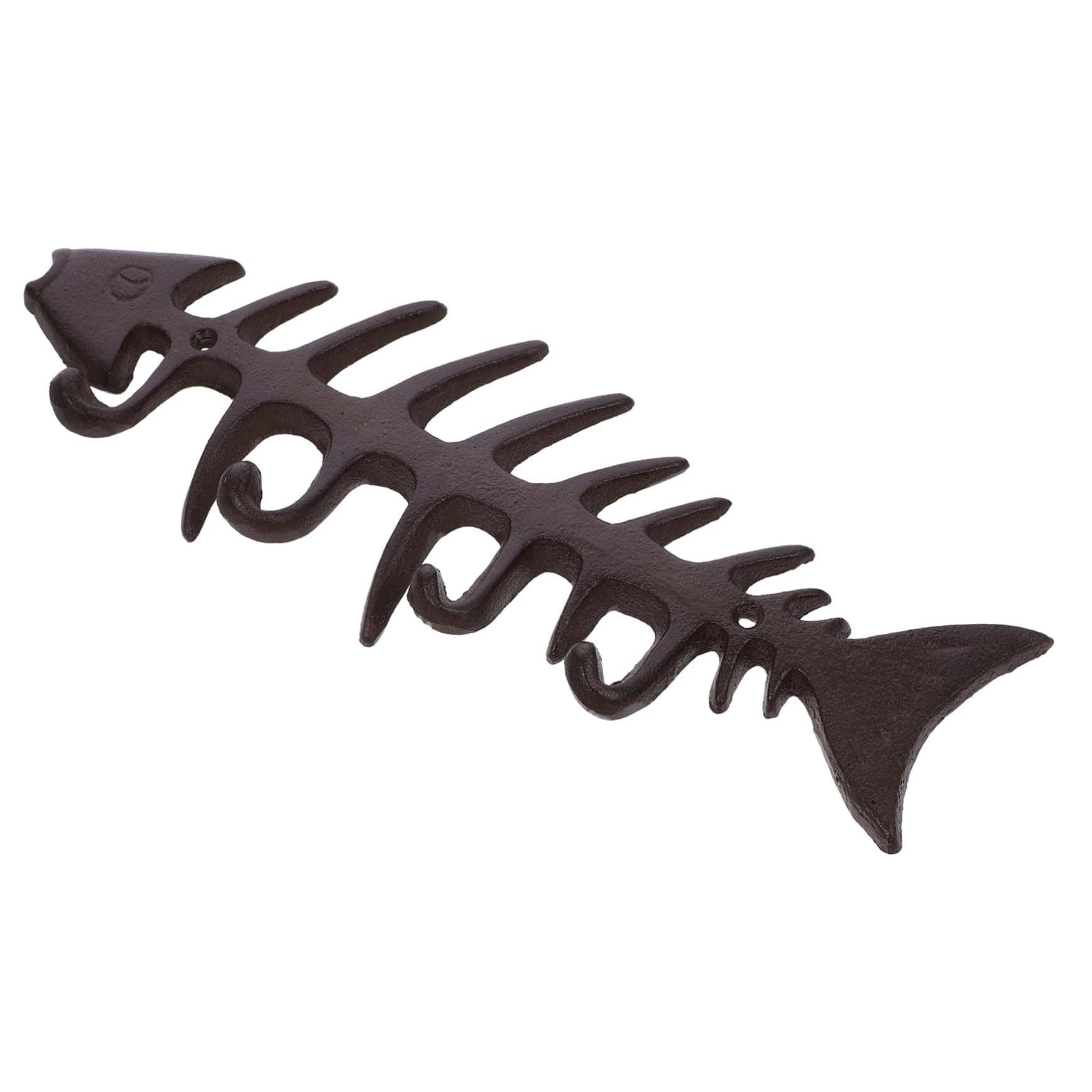 Holibanna Fish Bone Shaped Vintage Planter Hook Heavy Duty Decorative Iron Hanging Hook for Outdoor Plants Unique Design for Garden and Patio Decor