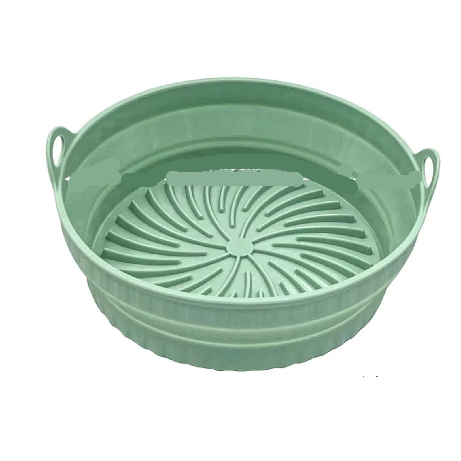 Foldable Air Fryer Silicone Liners Reusable Non Stick Air-Fryer Bakewa Kitchen Accessorie Green Round